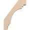 Ekena Millwork 3-inch W x 12-inch D x 16-inch H Pescadero Rough Cedar Woodgrain TimberThane Knee Brace, Primed BRCUR03X12X16PECRCPR - alternate 4